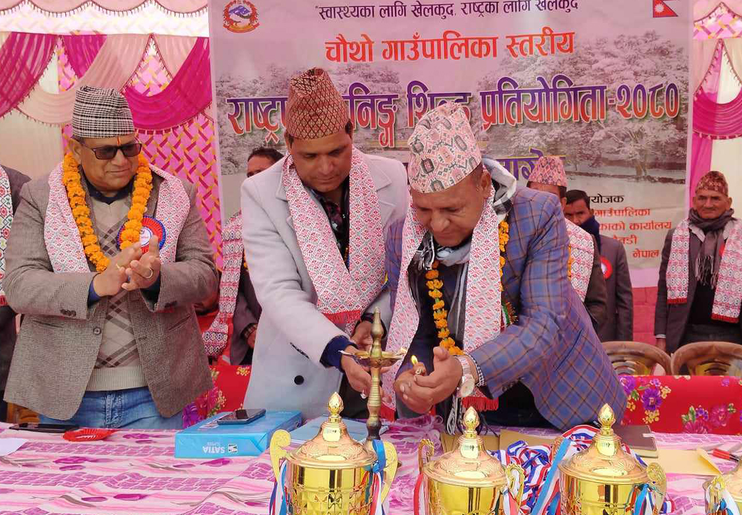 शिबनाथमा गाउँपालिकास्तरीय राष्ट्रपति रनिङ शिल्ड प्रतियोगिता शुरु